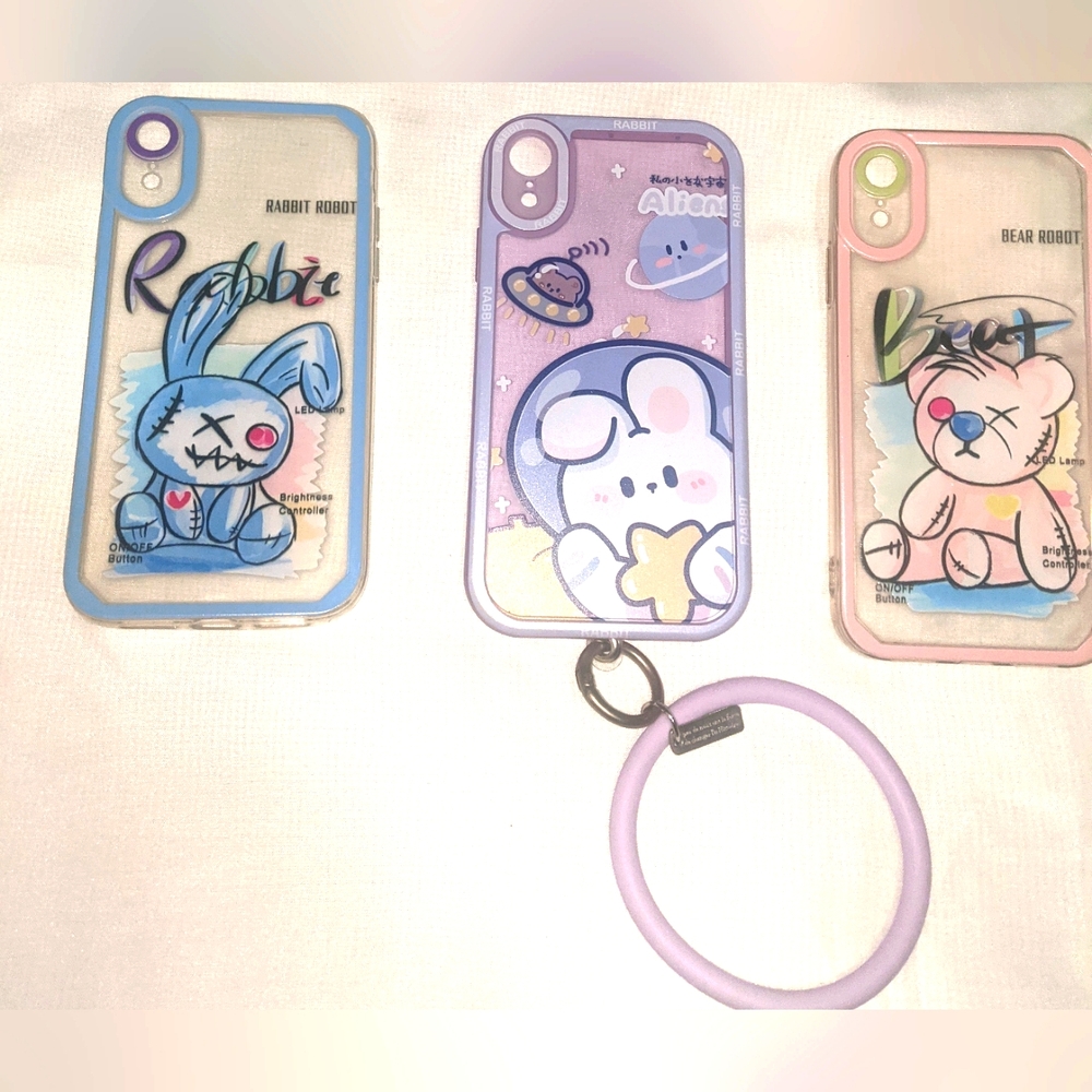 Bear Robot & Rabbit Robot iPhone XR Phone cases